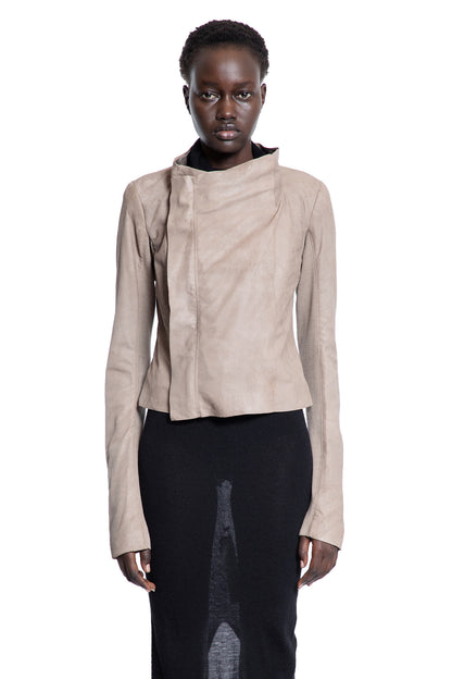 RICK OWENS WOMAN BEIGE JACKETS