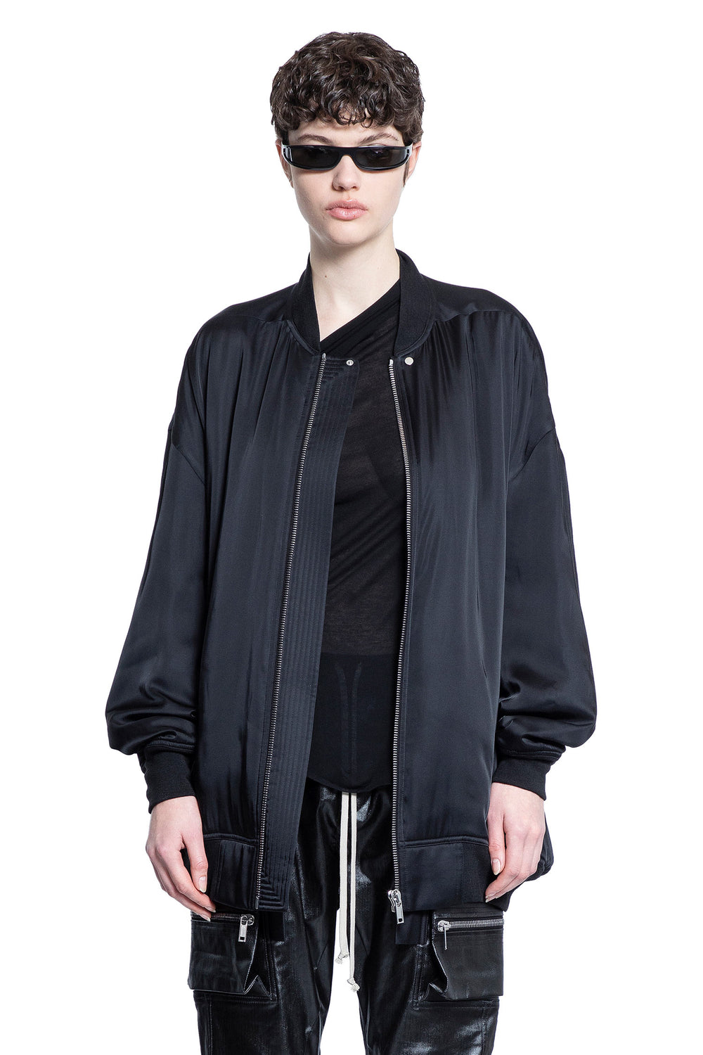 RICK OWENS WOMAN BLACK JACKETS