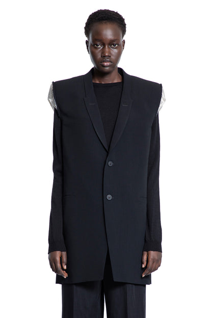 RICK OWENS WOMAN BLACK VESTS