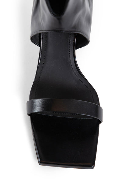 RICK OWENS WOMAN BLACK SANDALS & SLIDES