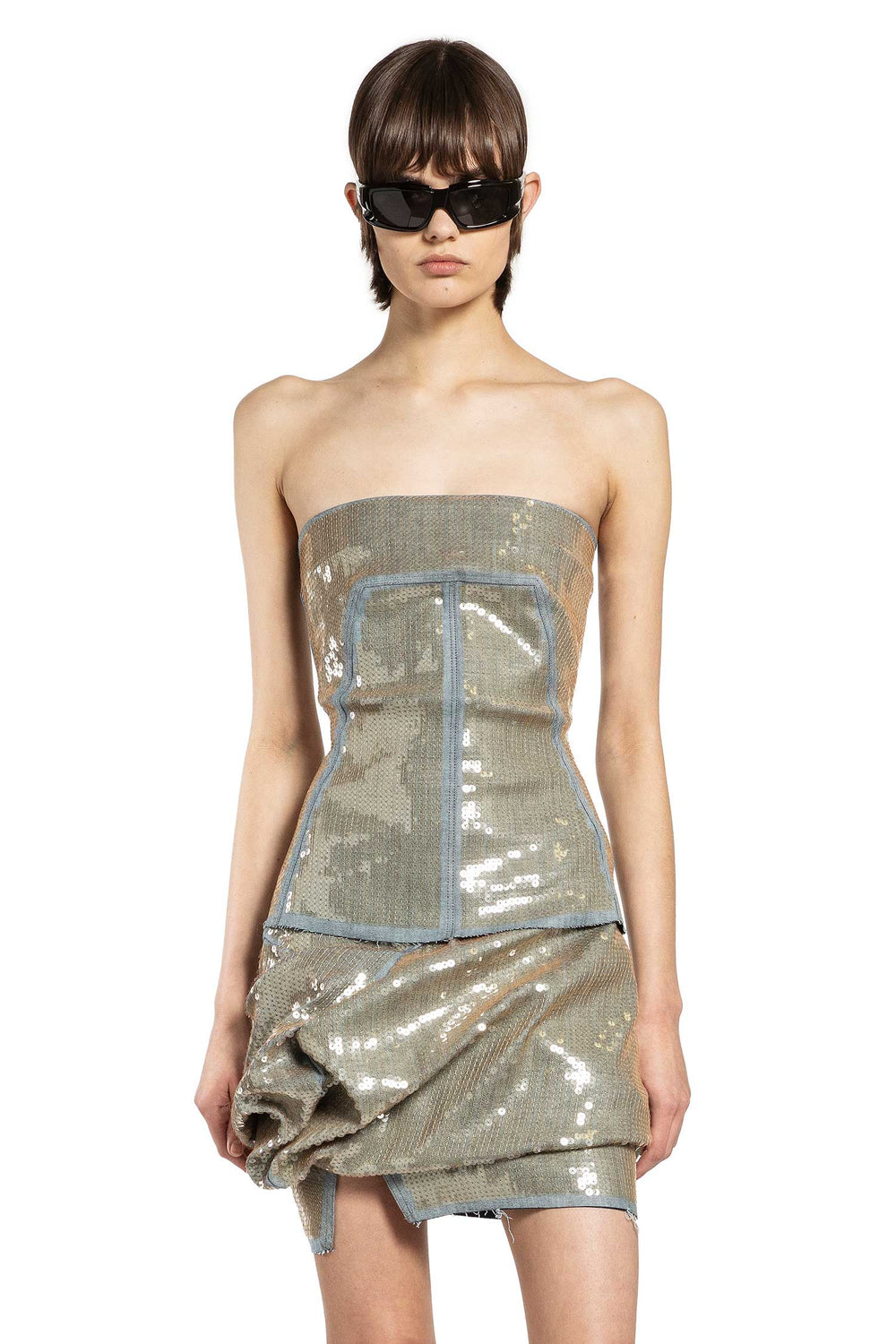 RICK OWENS Temple Bustier Top woman
