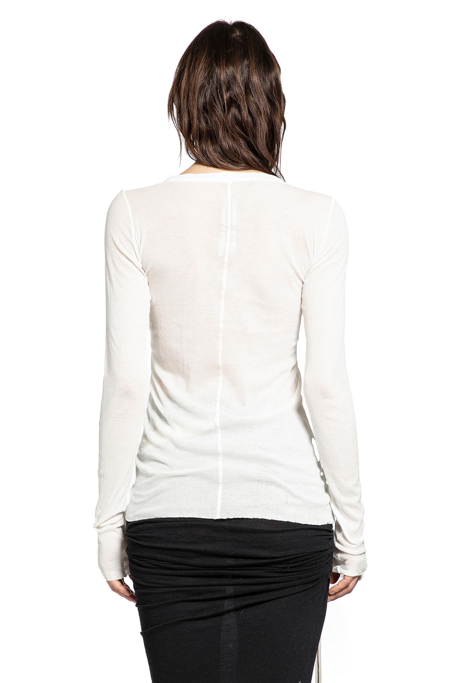 Temple Rib LS Tee In Mini Rib Jersey