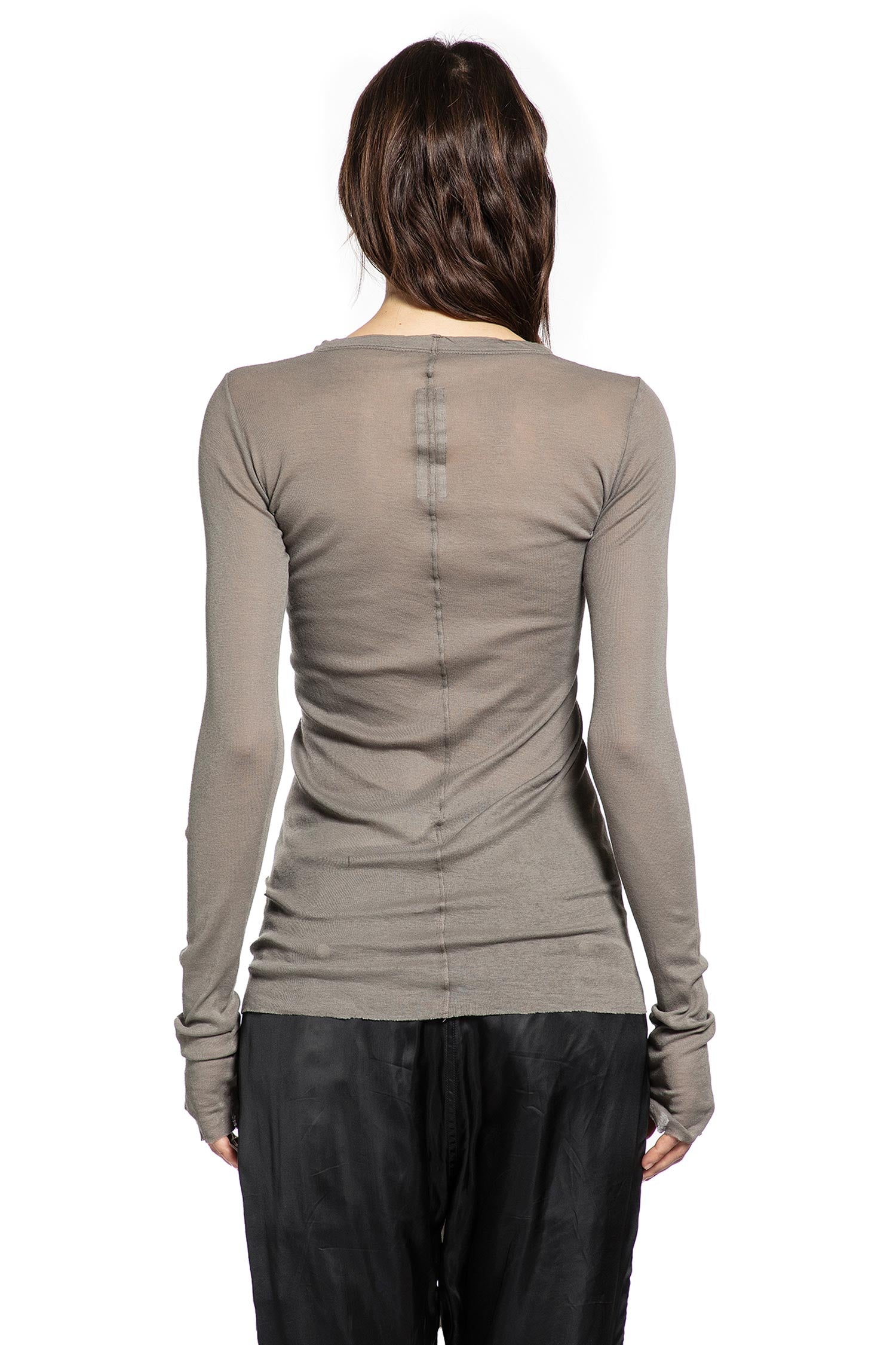 Temple Rib LS Tee In Mini Rib Jersey