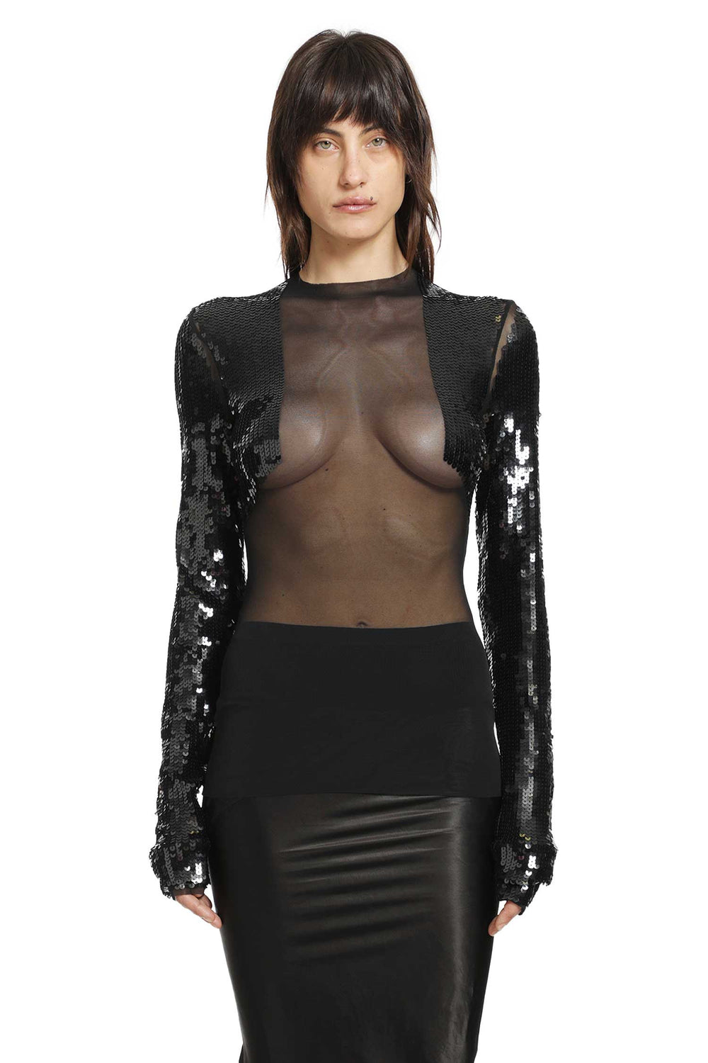 RICK OWENS Temple Dennis Embellished Top woman