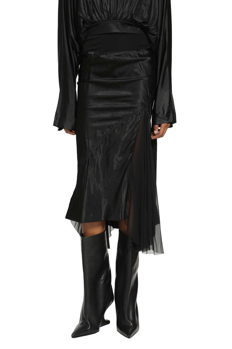 RICK OWENS Temple A-Line Bias Skirt woman