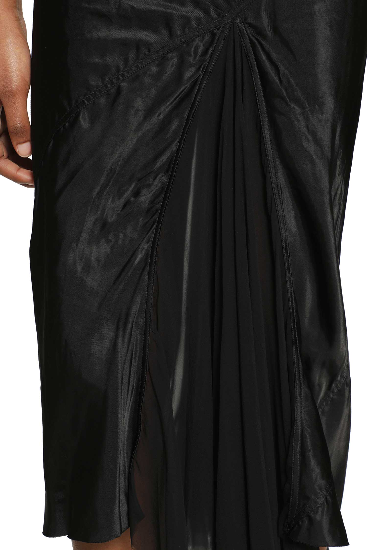 RICK OWENS Temple A-Line Bias Skirt woman