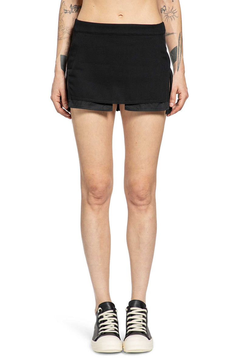 Temple Fog Cutoff Mini Skirt In Wool