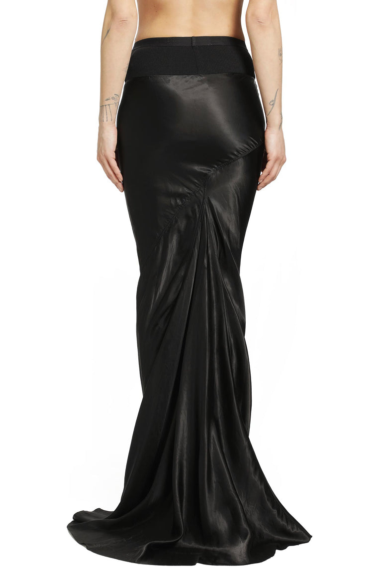 RICK OWENS Temple Slim Long Coda Skirt woman