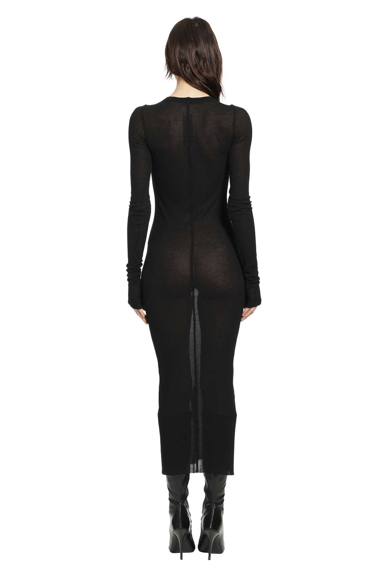 Temple Rib Long Sleeves Dress