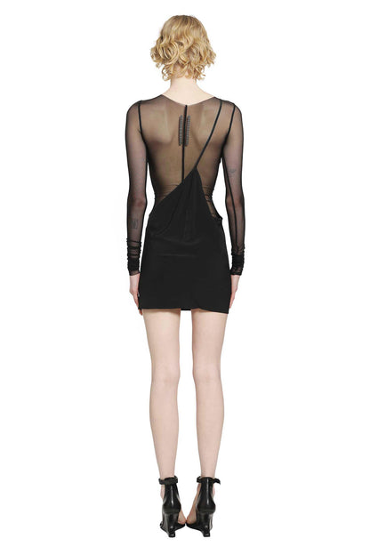 Temple Bias Strap Mini Dress