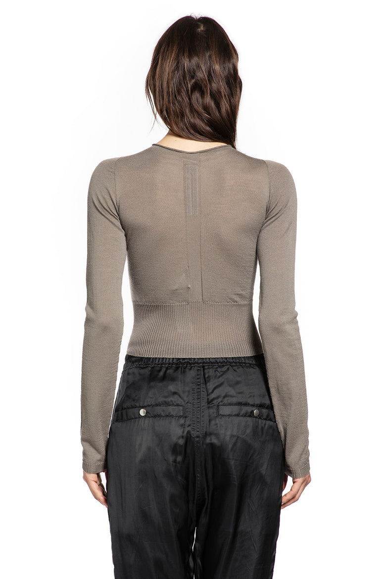 RICK OWENS Temple Cropped Pull In Wool woman