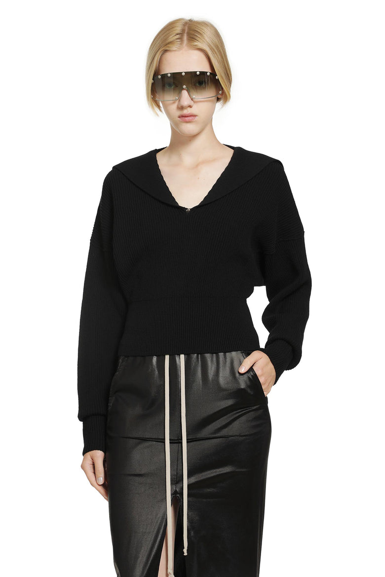 RICK OWENS Temple Dracu Cropped V woman