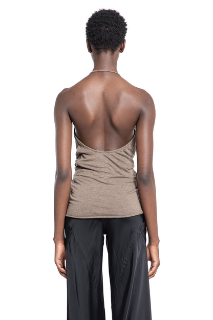 RICK OWENS WOMAN BROWN TOPS