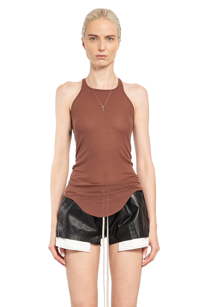 Basic Rib Tank in Viscose Silk Rib Jersey - Antonioli.eu