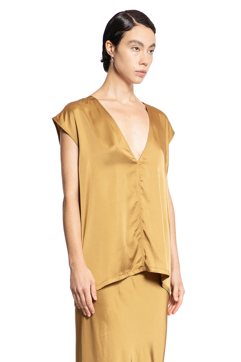 RICK OWENS WOMAN YELLOW TOPS