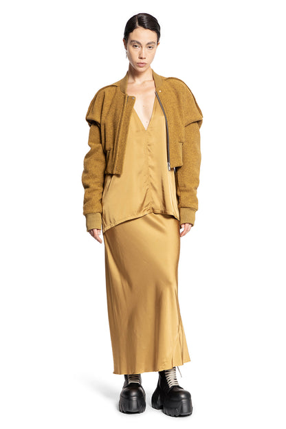 RICK OWENS WOMAN YELLOW TOPS