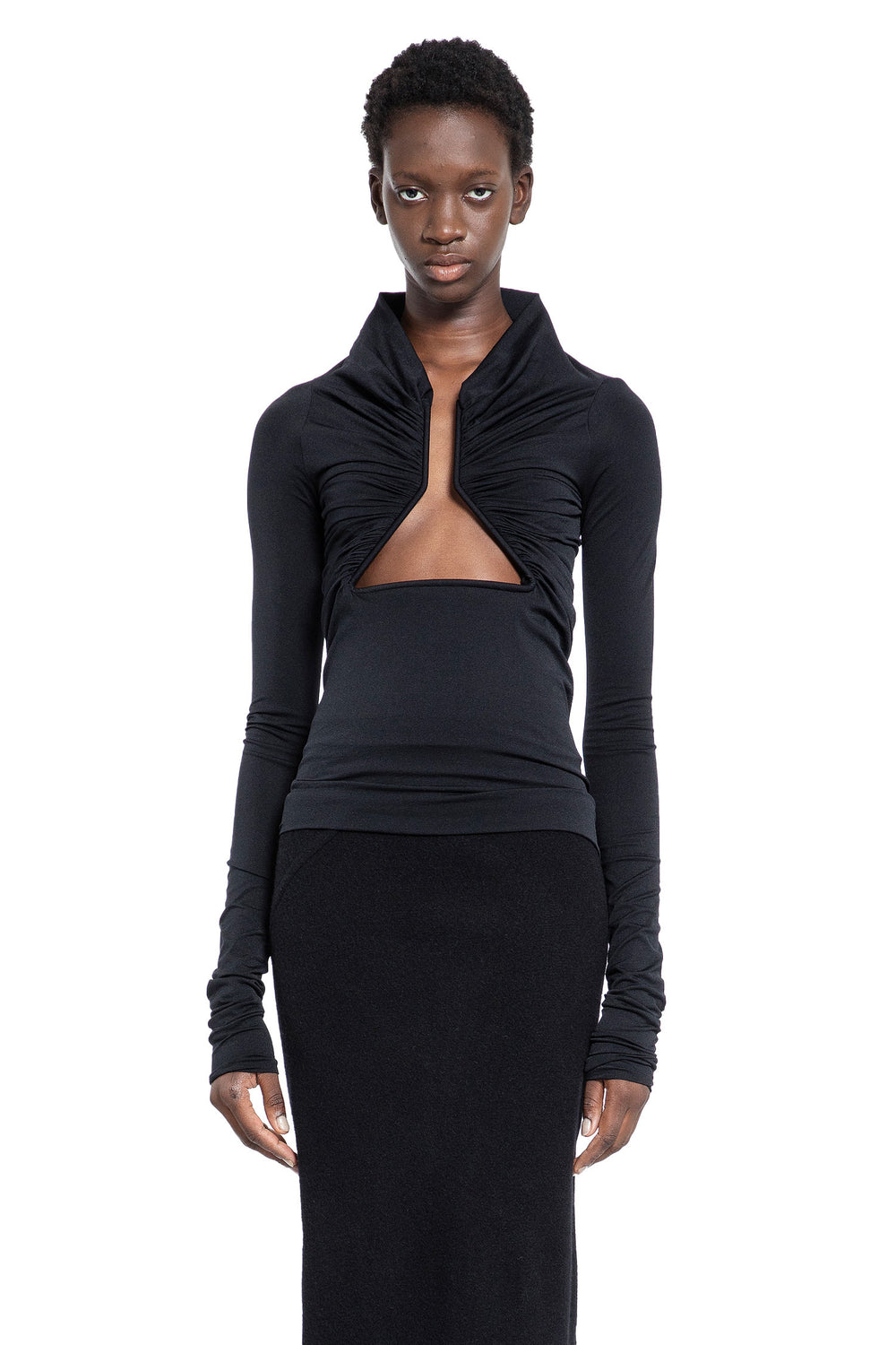 RICK OWENS WOMAN BLACK TOPS