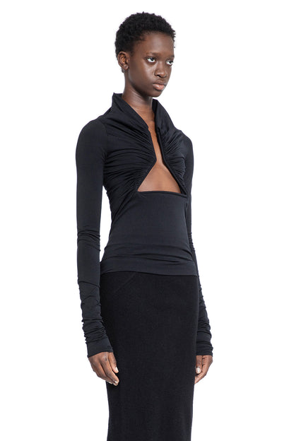 RICK OWENS WOMAN BLACK TOPS