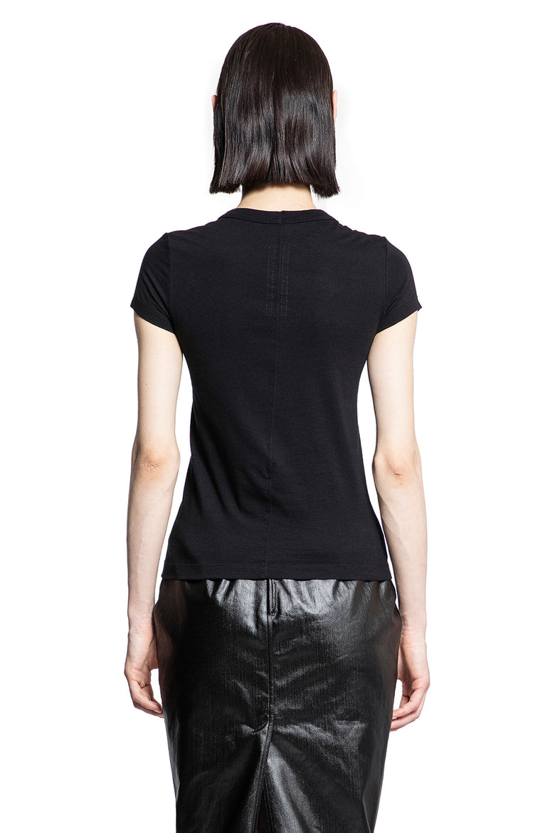 RICK OWENS WOMAN BLACK T-SHIRTS & TANK TOPS