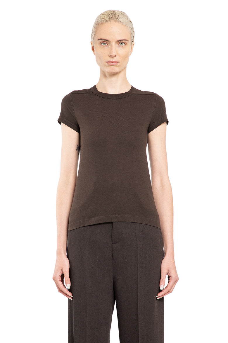 RICK OWENS WOMAN GREY T-SHIRTS & TANK TOPS