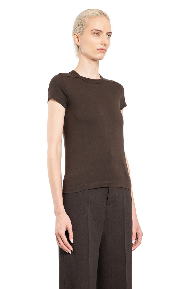 RICK OWENS WOMAN GREY T-SHIRTS & TANK TOPS