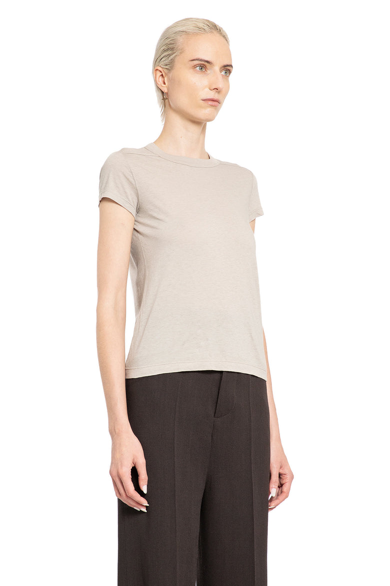 RICK OWENS WOMAN GREY T-SHIRTS & TANK TOPS