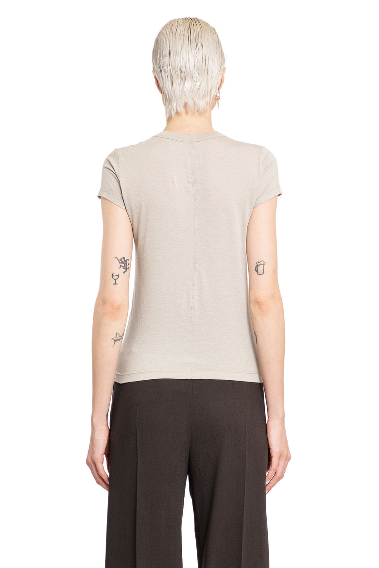 RICK OWENS WOMAN GREY T-SHIRTS & TANK TOPS