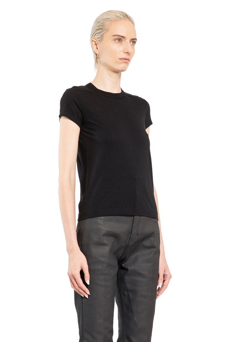 RICK OWENS WOMAN BLACK T-SHIRTS & TANK TOPS