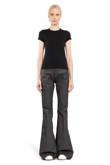 RICK OWENS WOMAN BLACK T-SHIRTS & TANK TOPS