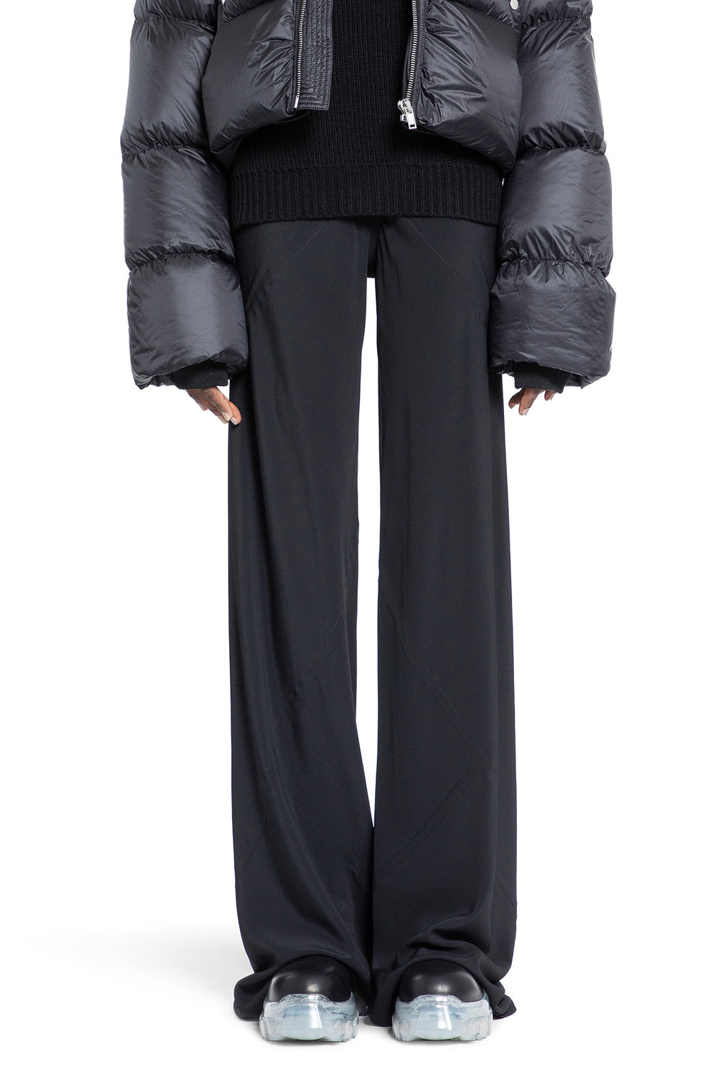 RICK OWENS WOMAN BLACK TROUSERS