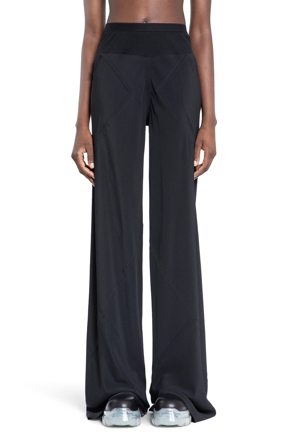 RICK OWENS WOMAN BLACK TROUSERS