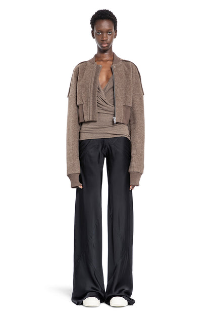 RICK OWENS WOMAN BLACK TROUSERS