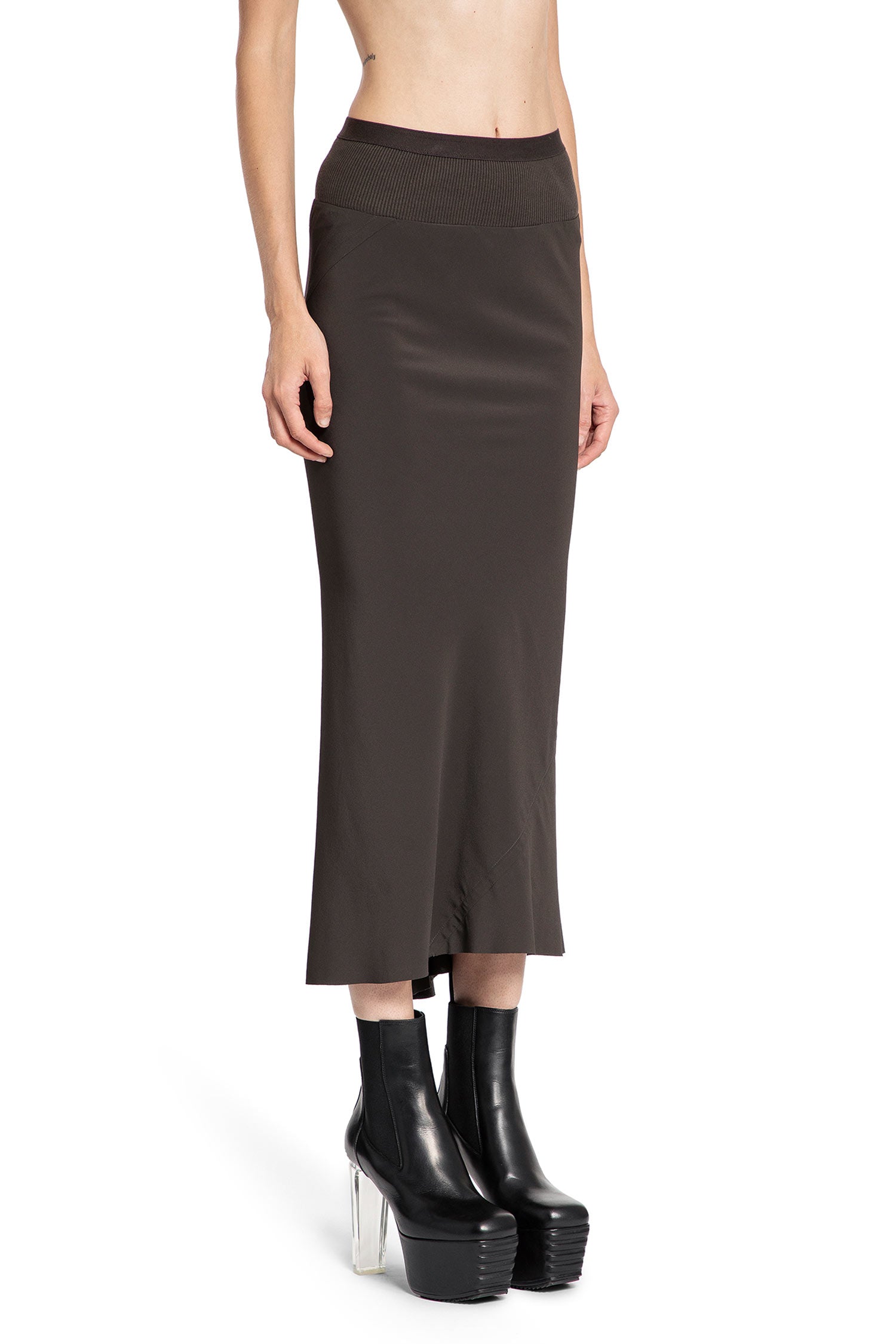 RICK OWENS WOMAN GREY SKIRTS