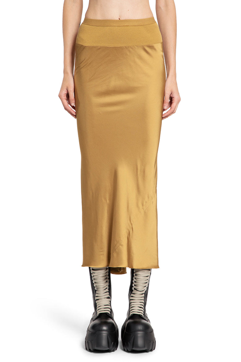 RICK OWENS WOMAN YELLOW SKIRTS