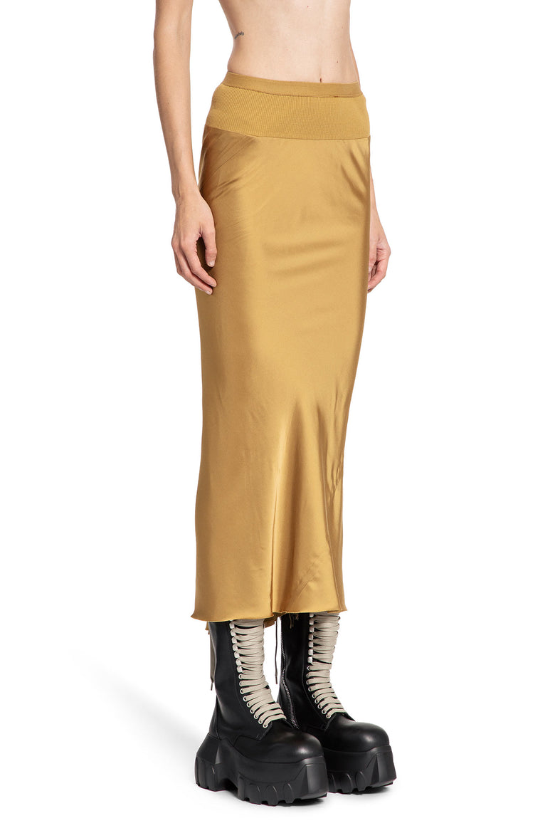 RICK OWENS WOMAN YELLOW SKIRTS