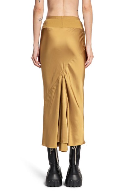 RICK OWENS WOMAN YELLOW SKIRTS