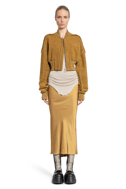 RICK OWENS WOMAN YELLOW SKIRTS