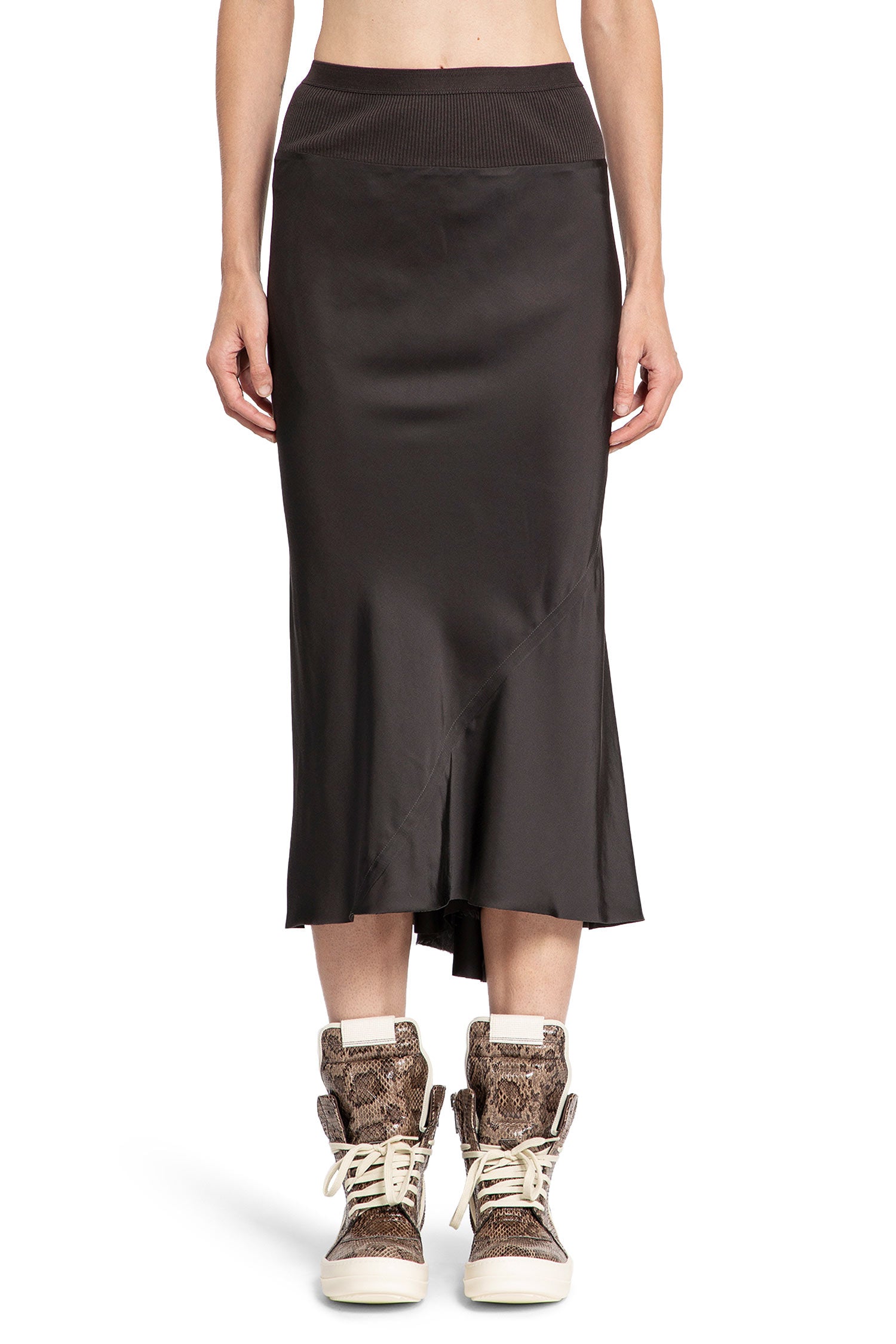 RICK OWENS WOMAN GREY SKIRTS