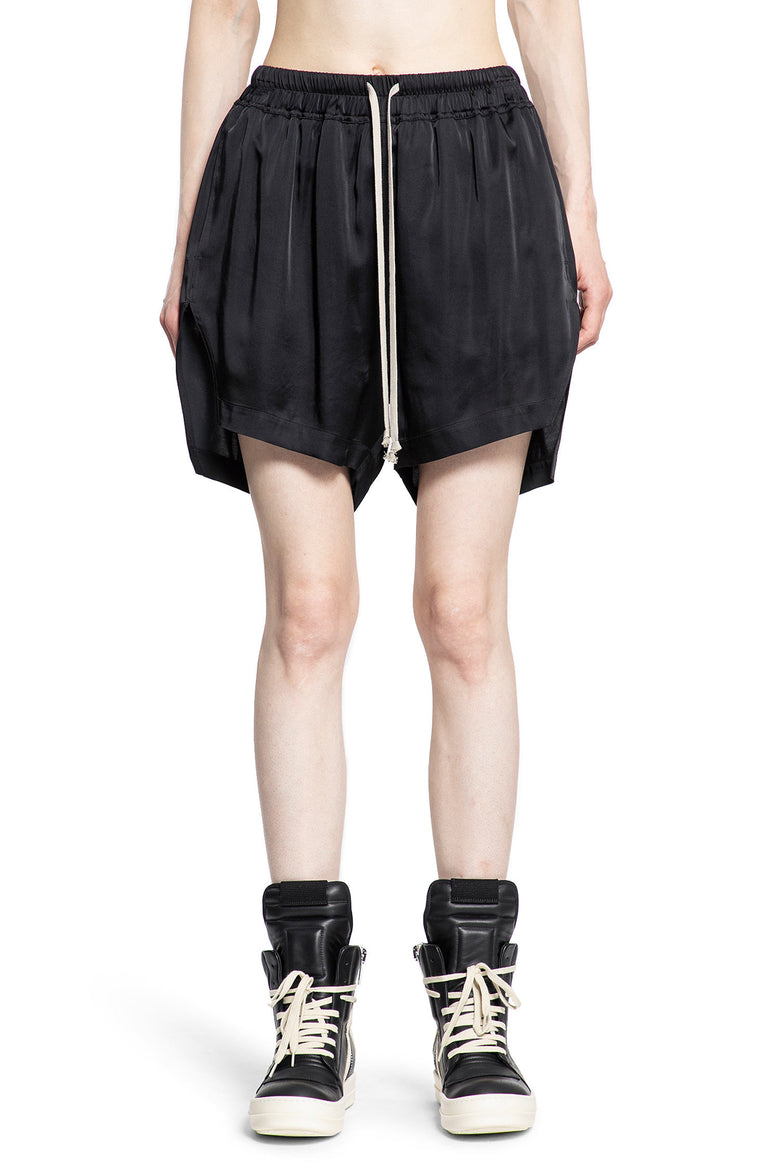 RICK OWENS WOMAN BLACK SHORTS