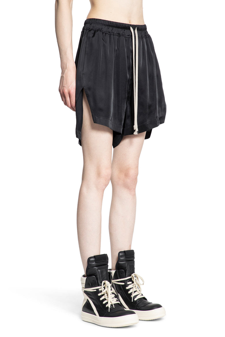 RICK OWENS WOMAN BLACK SHORTS