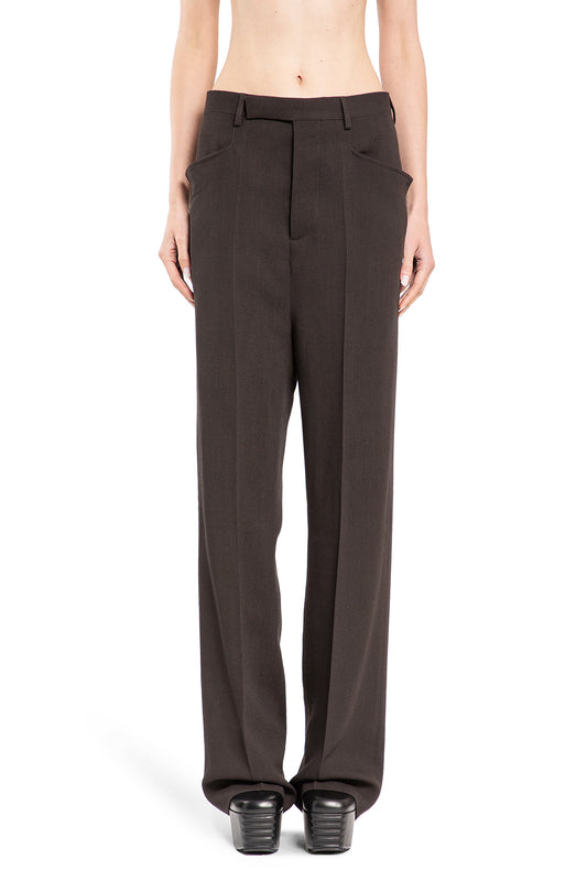 RICK OWENS WOMAN GREY TROUSERS