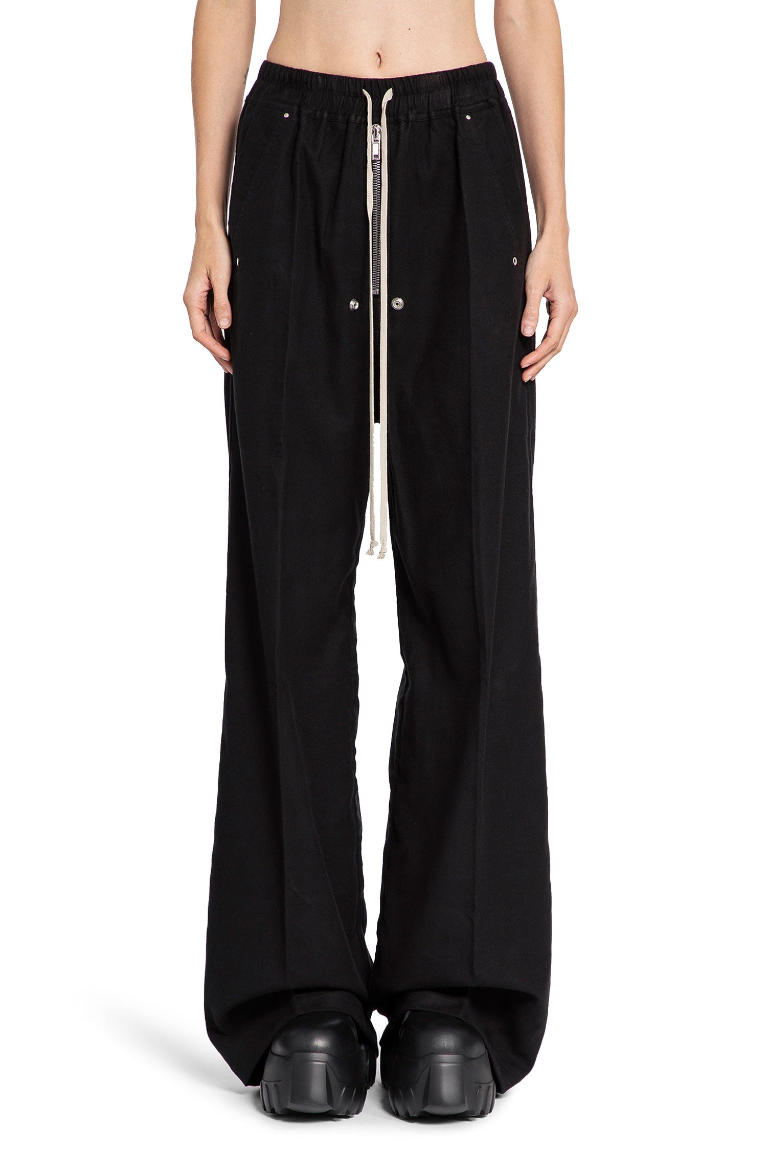 RICK OWENS WOMAN BLACK TROUSERS