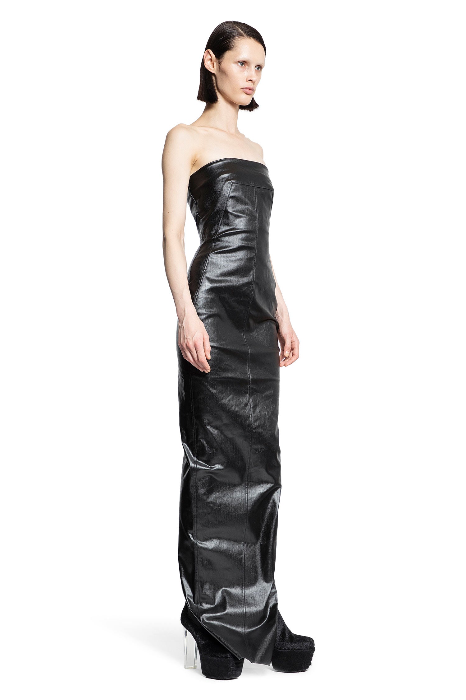 RICK OWENS WOMAN BLACK DRESSES