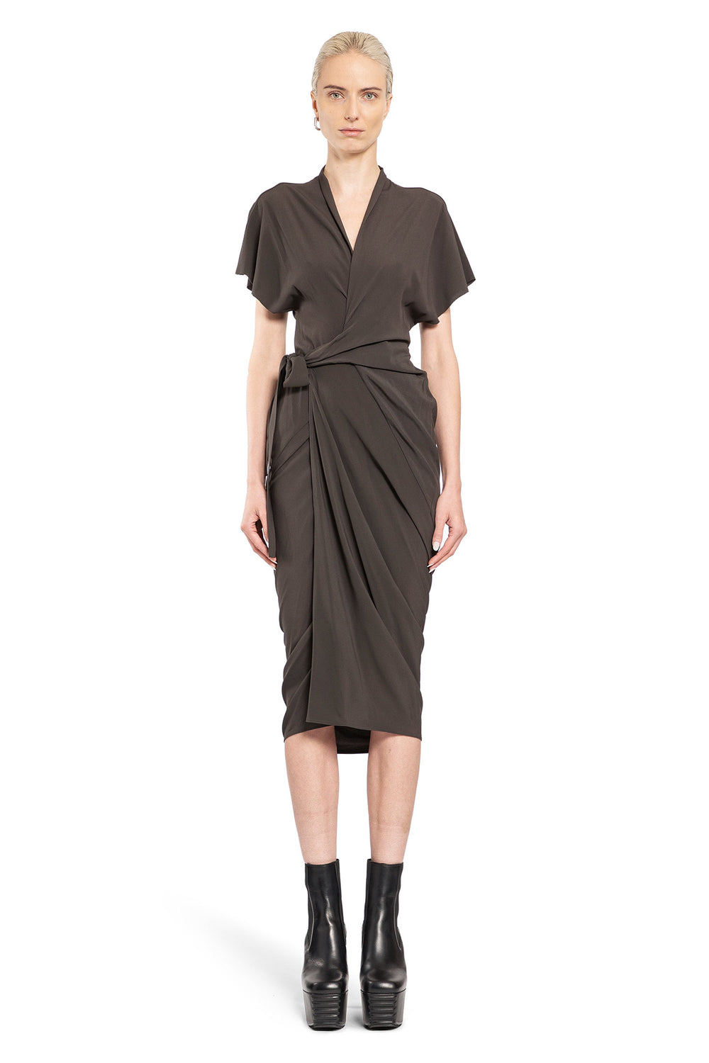 RICK OWENS WOMAN GREY DRESSES