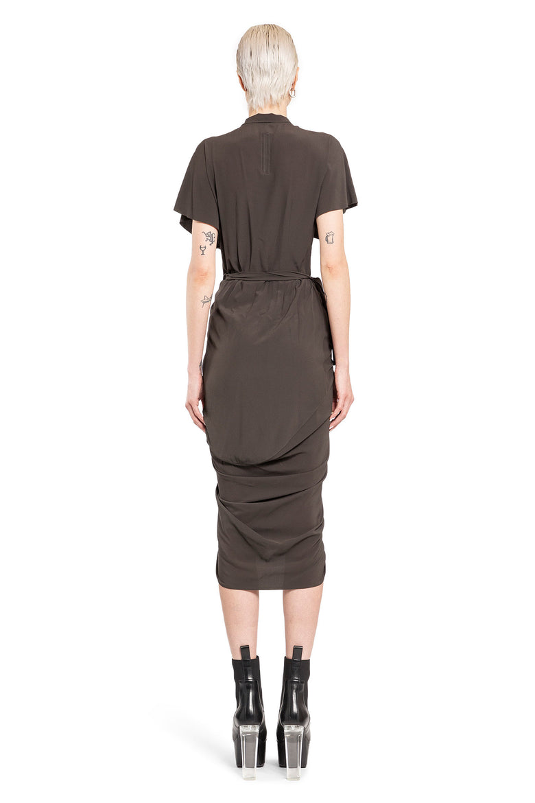 RICK OWENS WOMAN GREY DRESSES