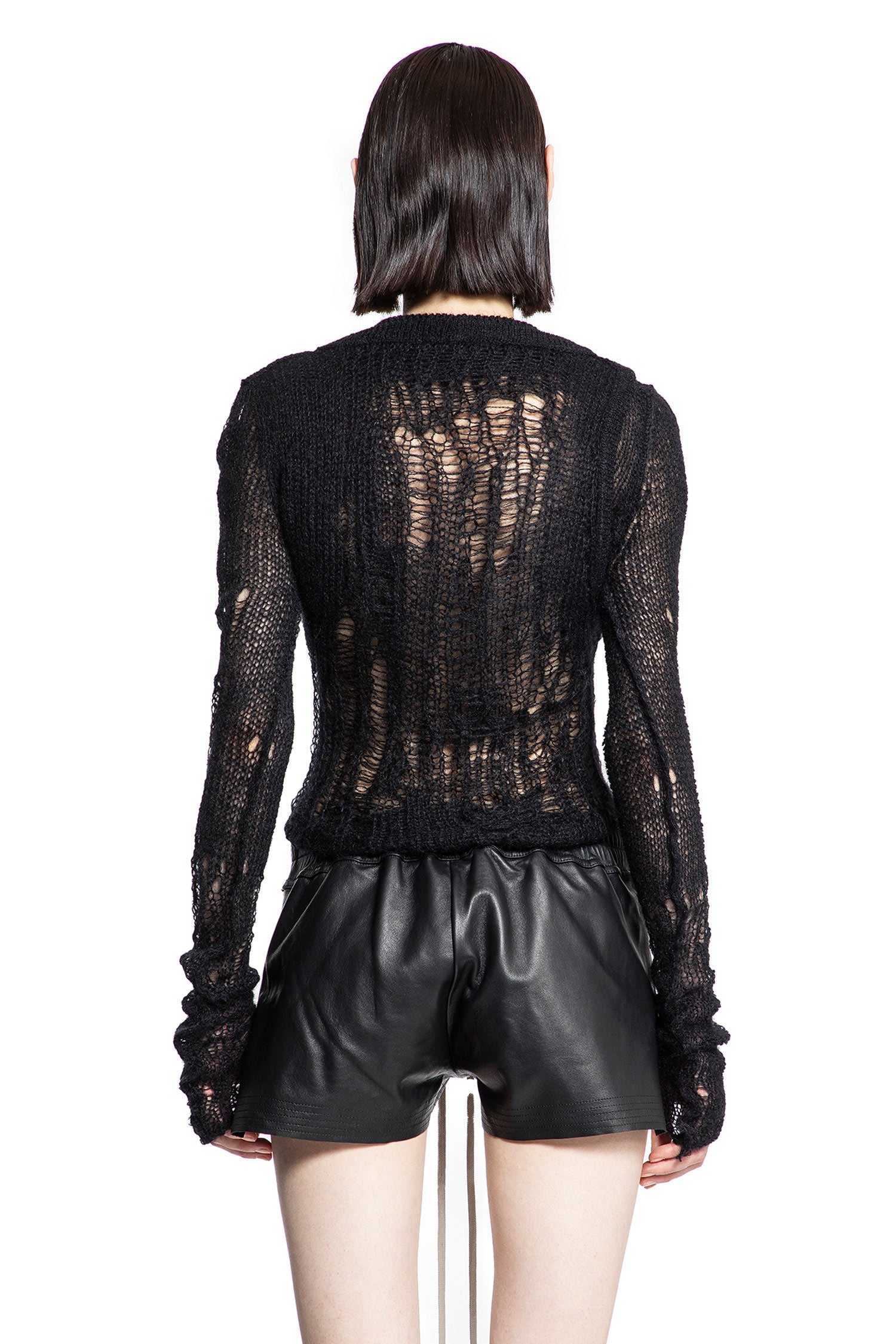 RICK OWENS WOMAN BLACK KNITWEAR