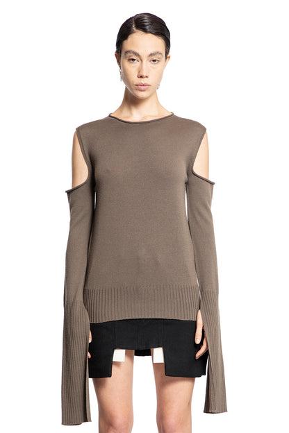 RICK OWENS WOMAN GREY KNITWEAR