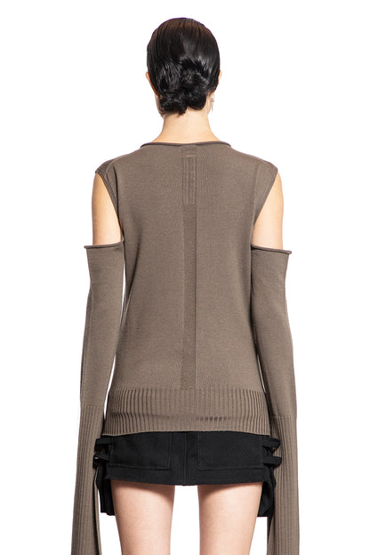 RICK OWENS WOMAN GREY KNITWEAR