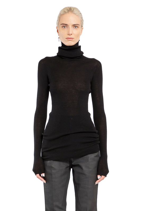 RICK OWENS WOMAN BLACK KNITWEAR