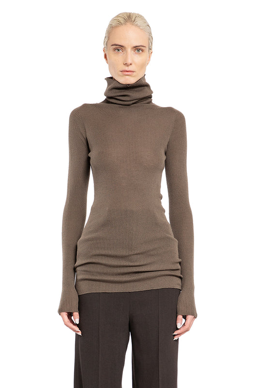 RICK OWENS WOMAN GREY KNITWEAR